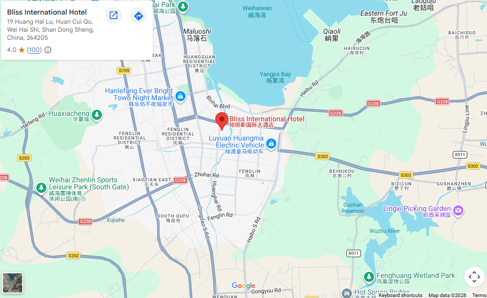 Map of Weihai Bliss International Hotel